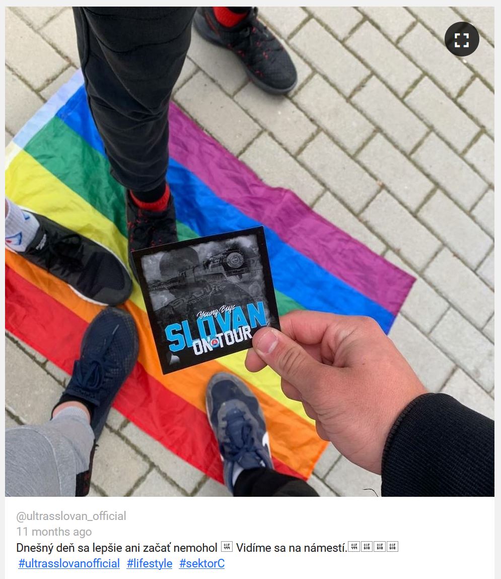 USP sa na Instagrame chvália ukradnutou vlajkou
